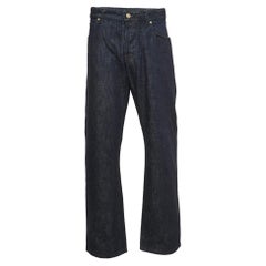 Giorgio Armani Dark Blue Denim Straight Fit Jeans 3XL Waist 38" (taille 38)