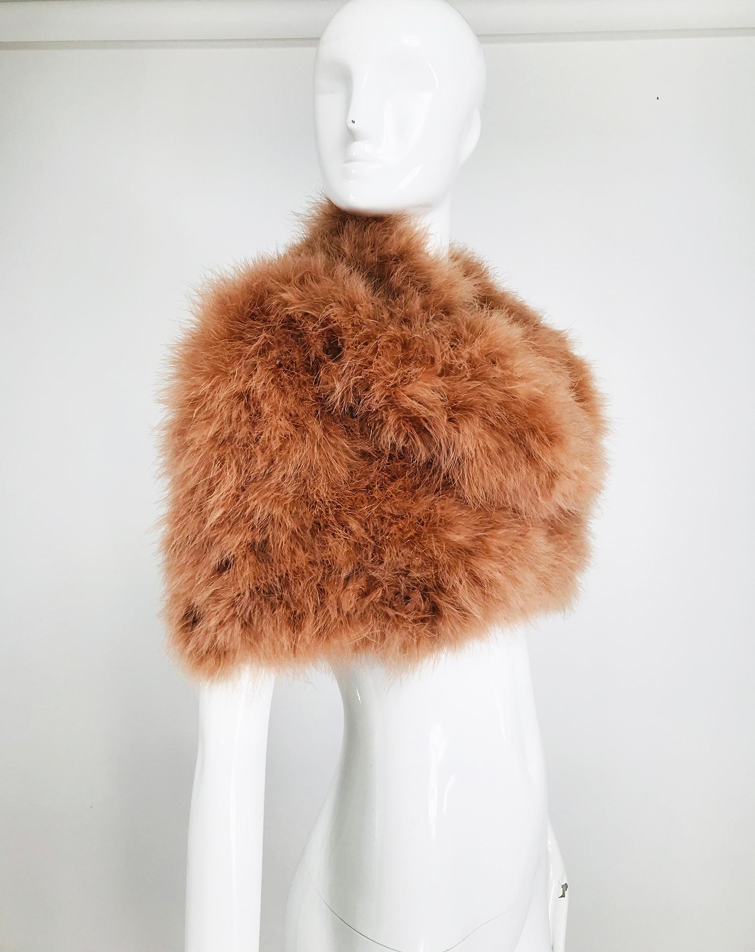 fur shoulder cape