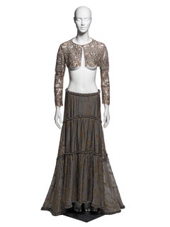 Giorgio Armani Embellished Metallic Lace and Maxi Skirt with Metal, SS 2005