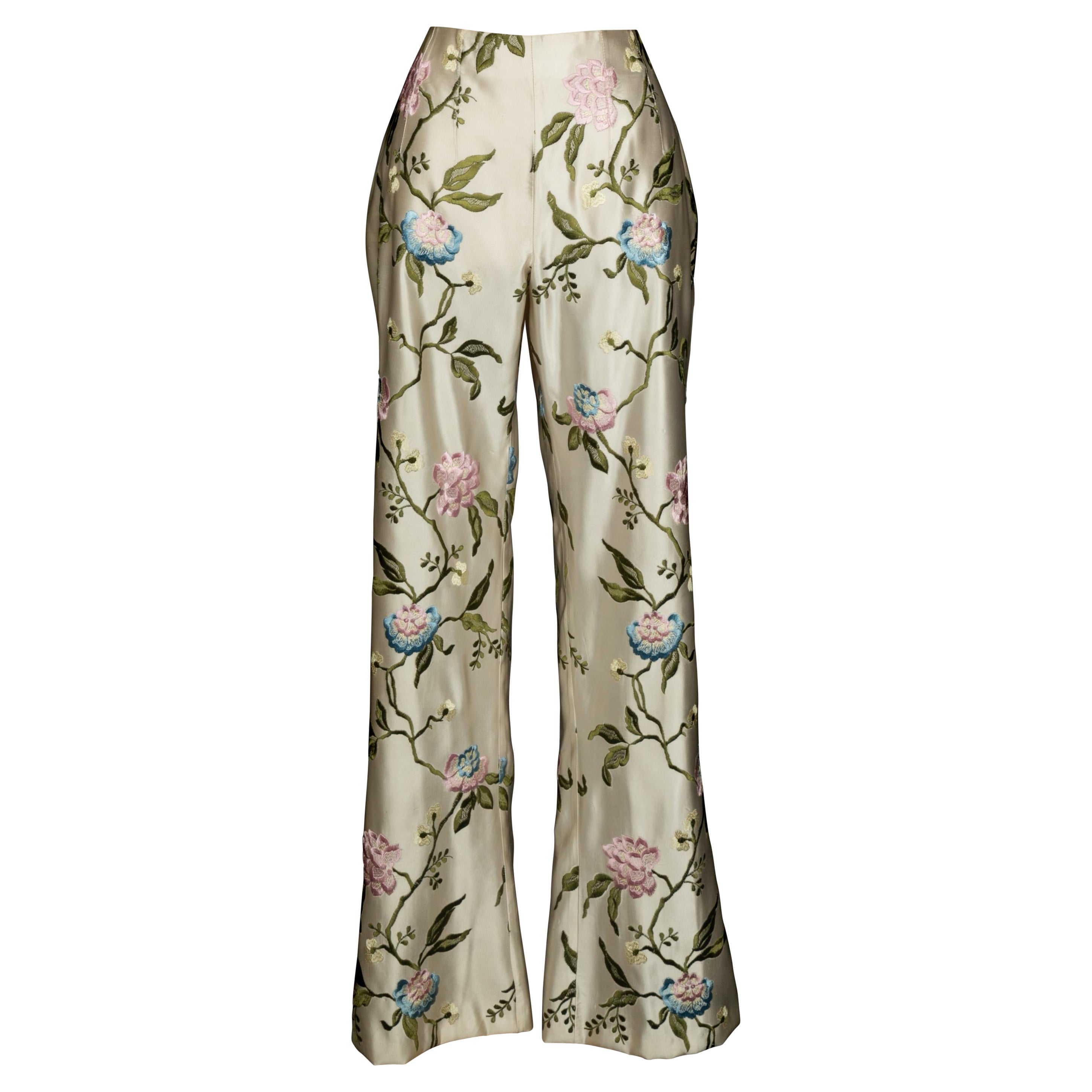 Pantaloni a fiori Giorgio Armani in vendita