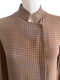 Giorgio Armani Gingham Blouse
