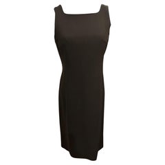 Giorgio Armani Giorgio Armani Le Collezioni Black Sleeveless Knee-length Dress