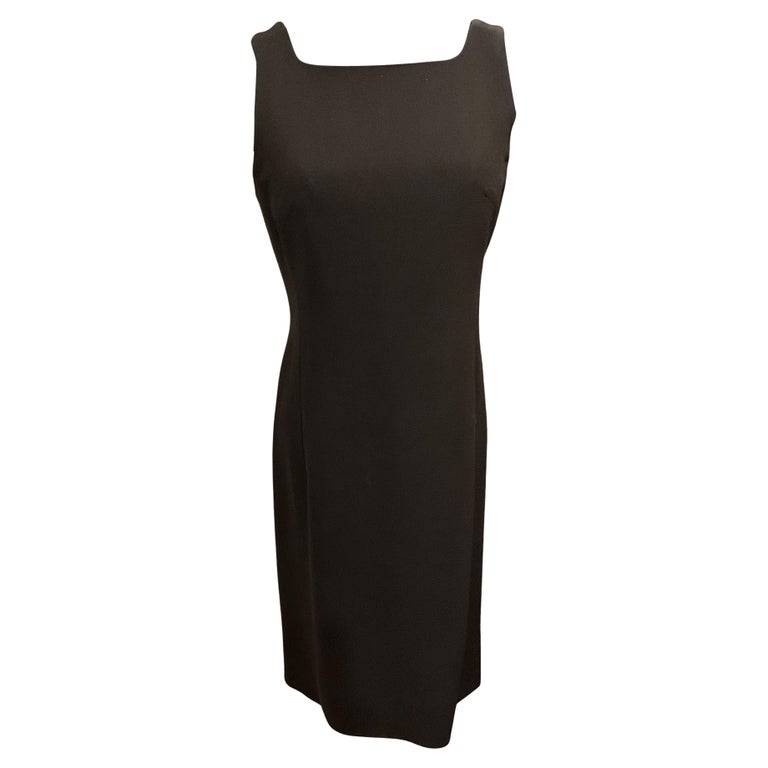 armani collezioni black dress Armani collezioni silk dress Tramp the label