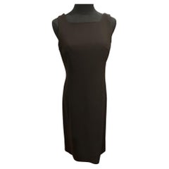 Giorgio Armani Giorgio Armani Le Collezioni Black Sleeveless Knee-length Dress