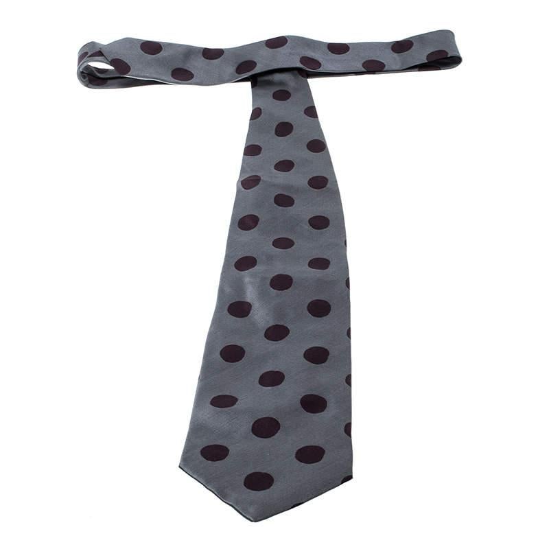 Giorgio Armani Men's Silk Tie Grey