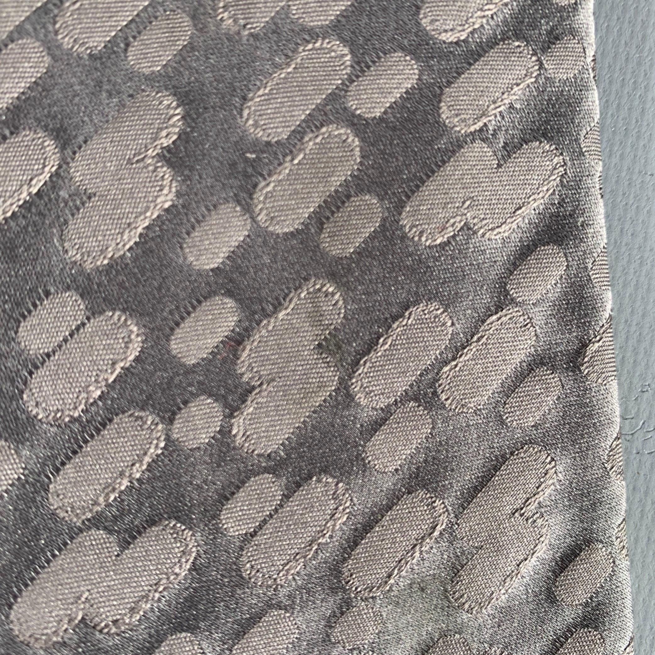 GIORGIO ARMANI Grey Silk Abstract Tie For Sale 1