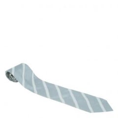 Giorgio Armani Grey Striped Silk Tie