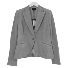 Giorgio Armani Grauer strukturierter Blazer in Grau