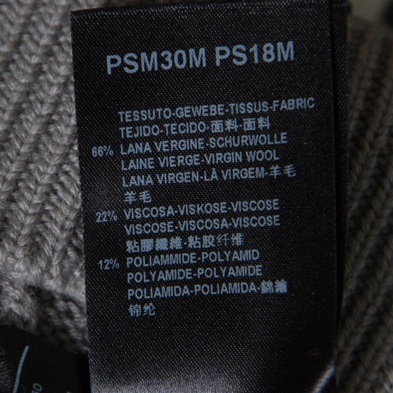 Women's Giorgio Armani Grey Textured Dotted Sweater XL