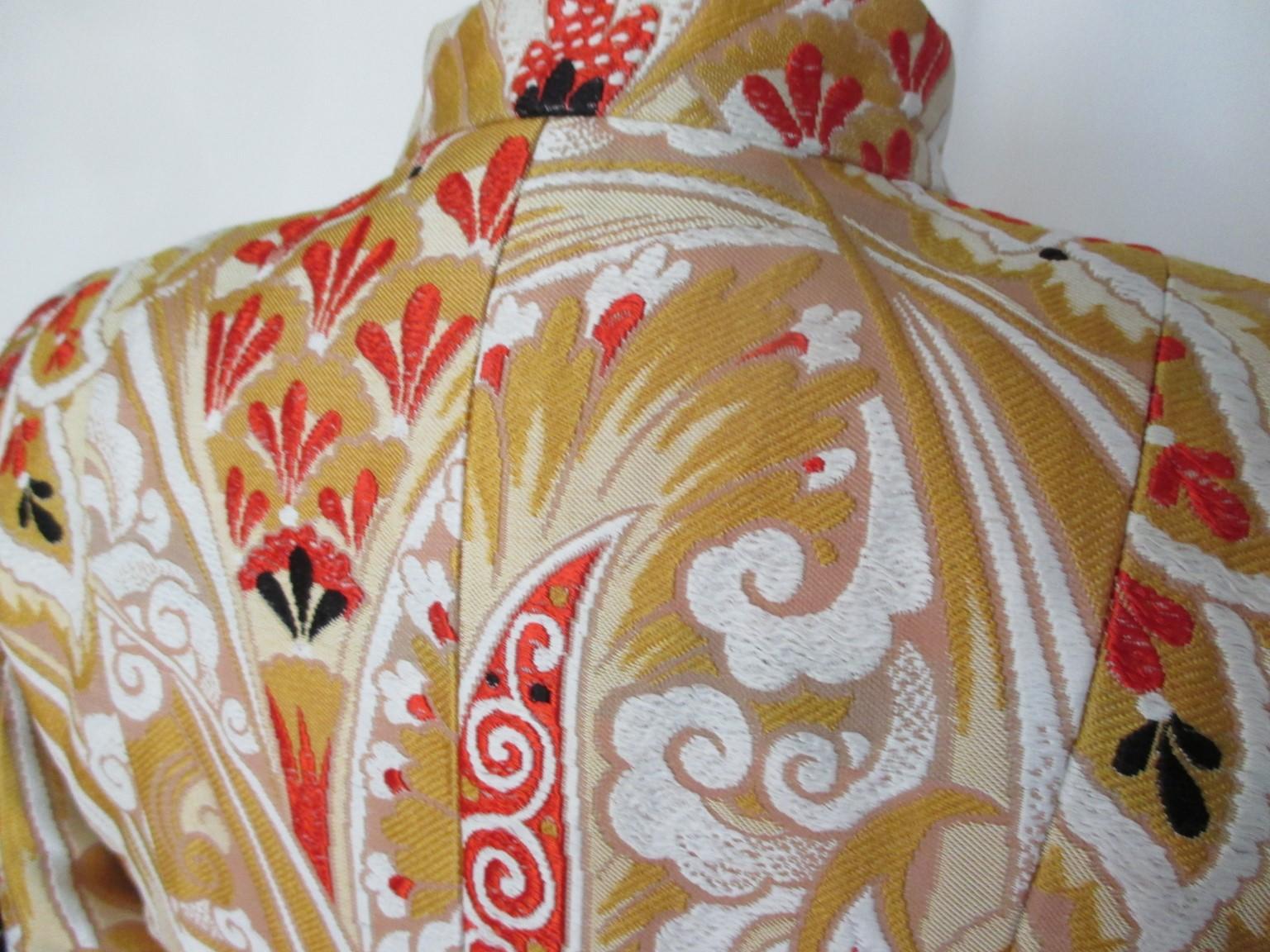 Women's or Men's Giorgio Armani Haute Couture Floral Oriental Jacket  For Sale