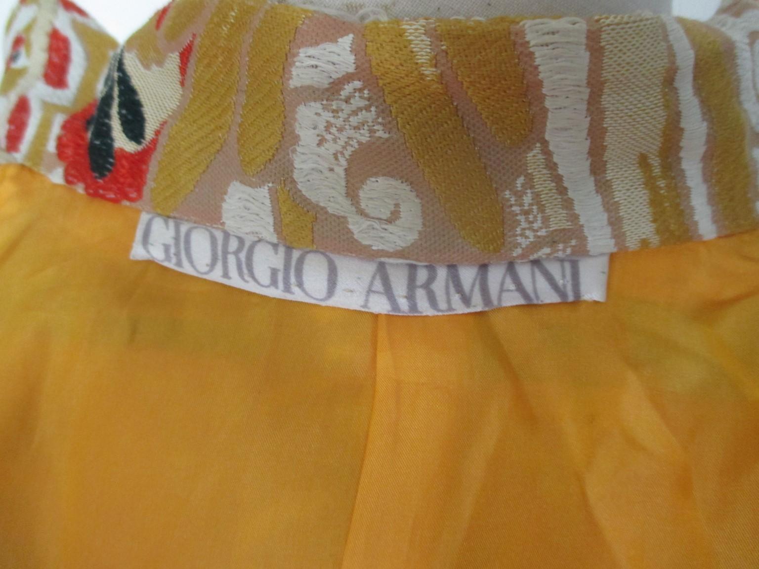 Giorgio Armani Haute Couture Orientalische Jacke mit Blumenmuster  im Angebot 1