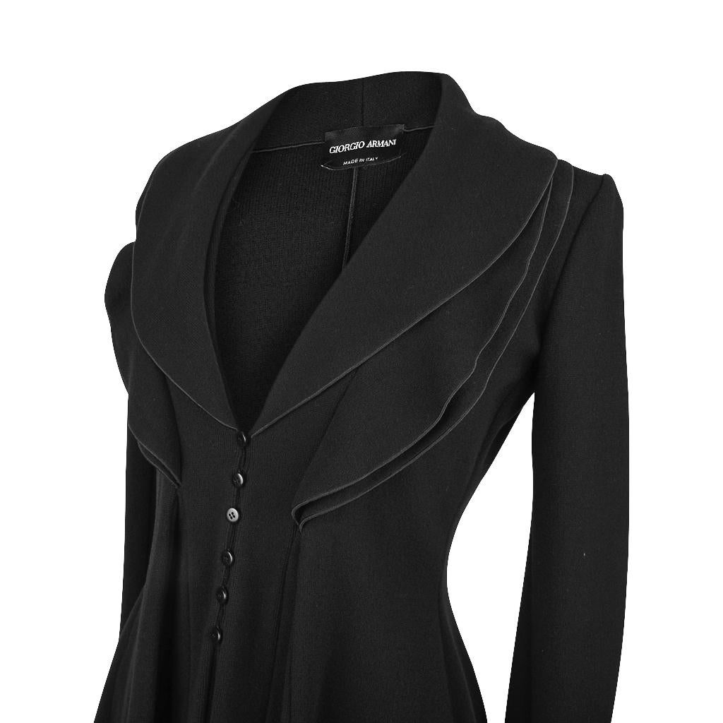 Women's or Men's Giorgio Armani Jacket Layered Shawl Collar Exquisite Shape 8 
