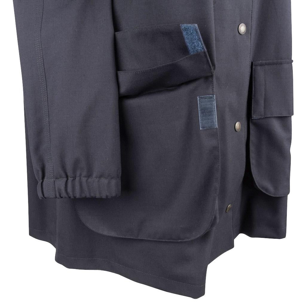 Giorgio Armani Jacket Navy Loro Piana Storm System Wool Windbreaker 44 / 10 Mint 2