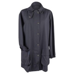 Giorgio Armani Jacket Navy Loro Piana Storm System Wool Windbreaker 44 / 10 Mint