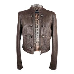 Giorgio Armani Jacket Taupe Leather Hardware Detail 8 / 42