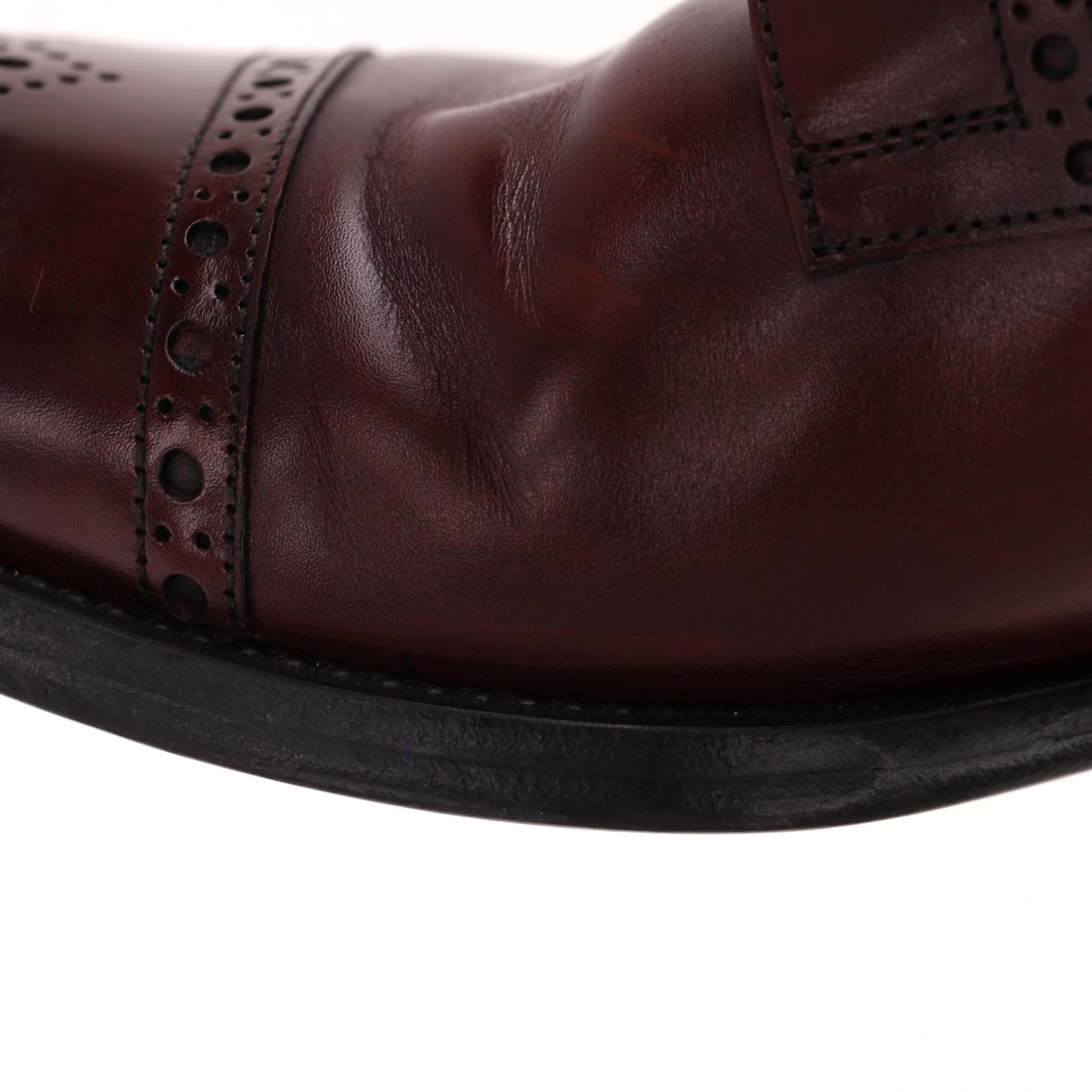 Giorgio Armani - Brogues en cuir en vente 8