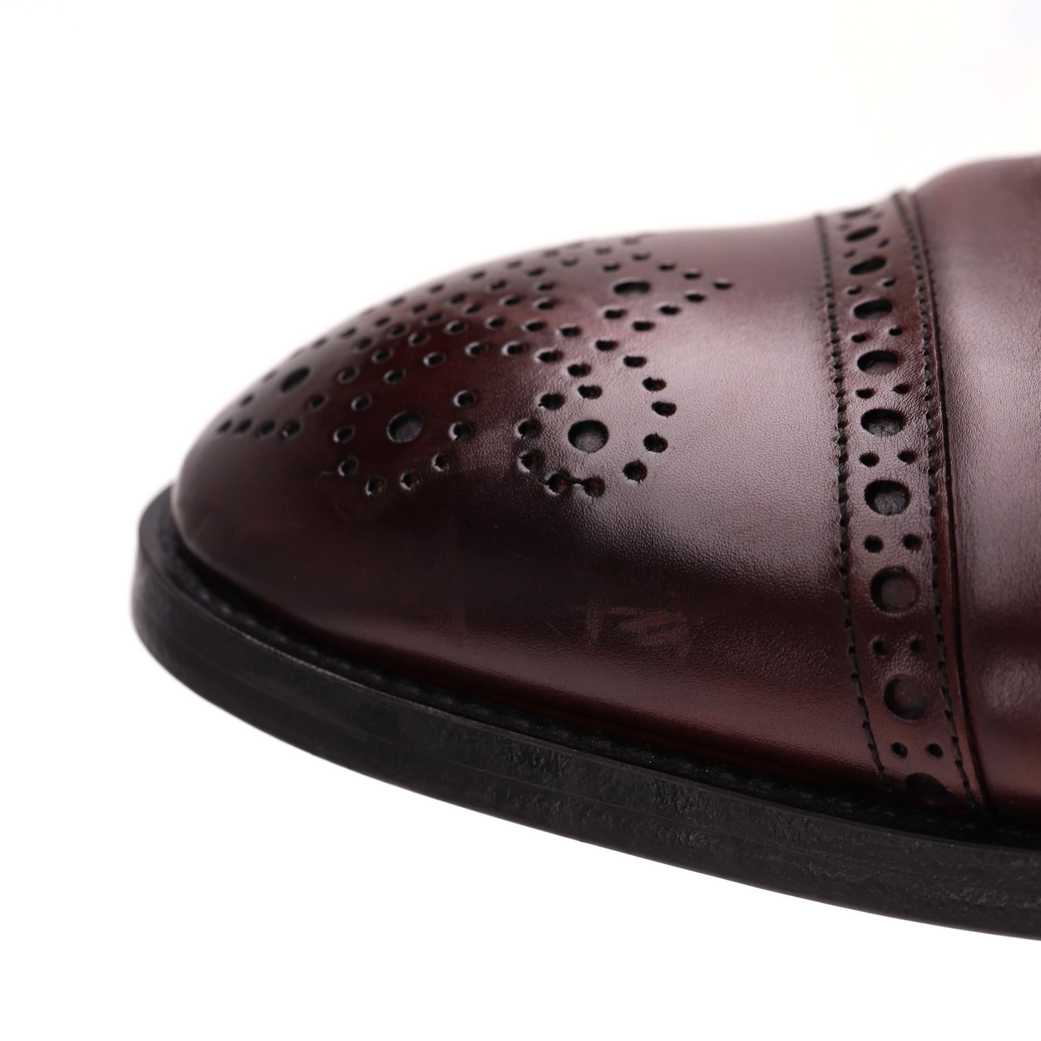 Giorgio Armani - Brogues en cuir en vente 3
