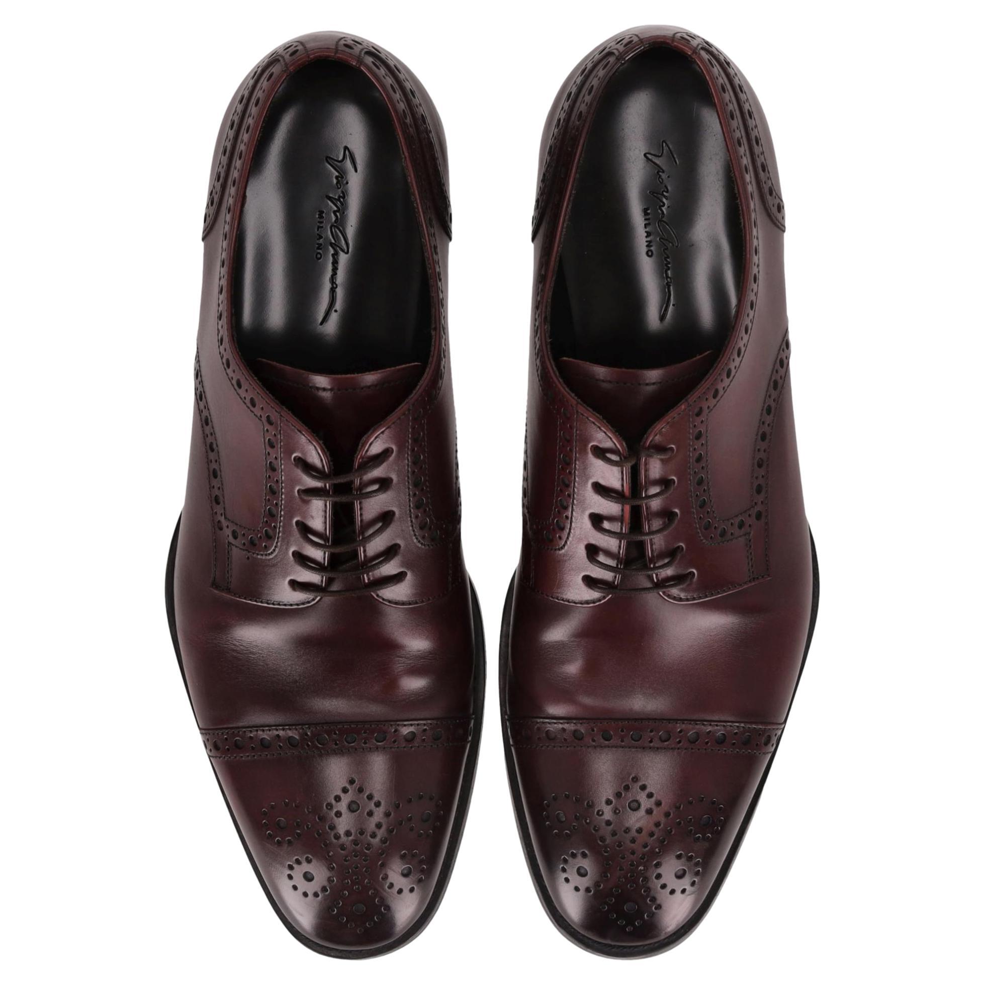 Giorgio Armani - Brogues en cuir