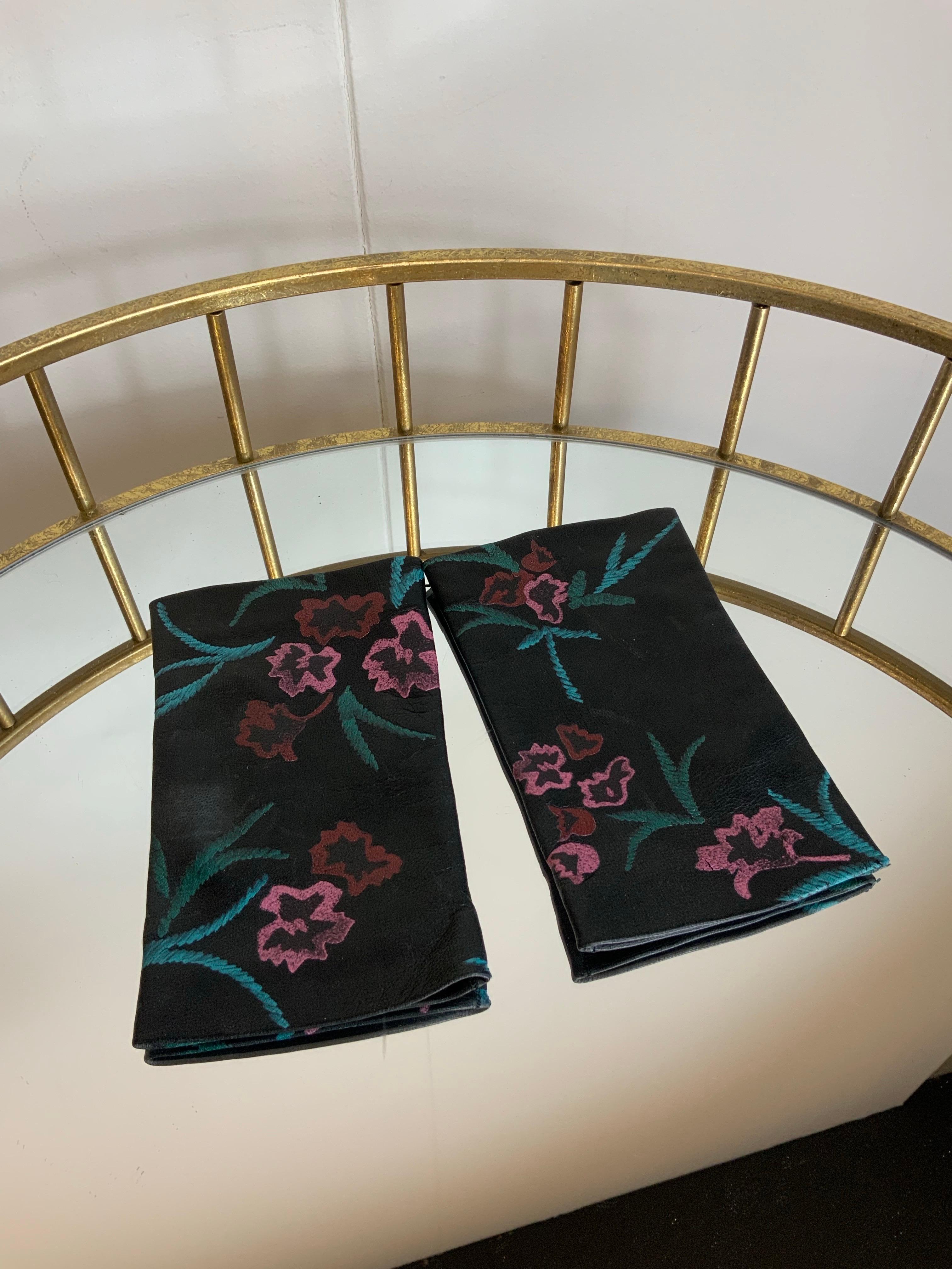Giorgio Armani leather flower Gloves For Sale 1