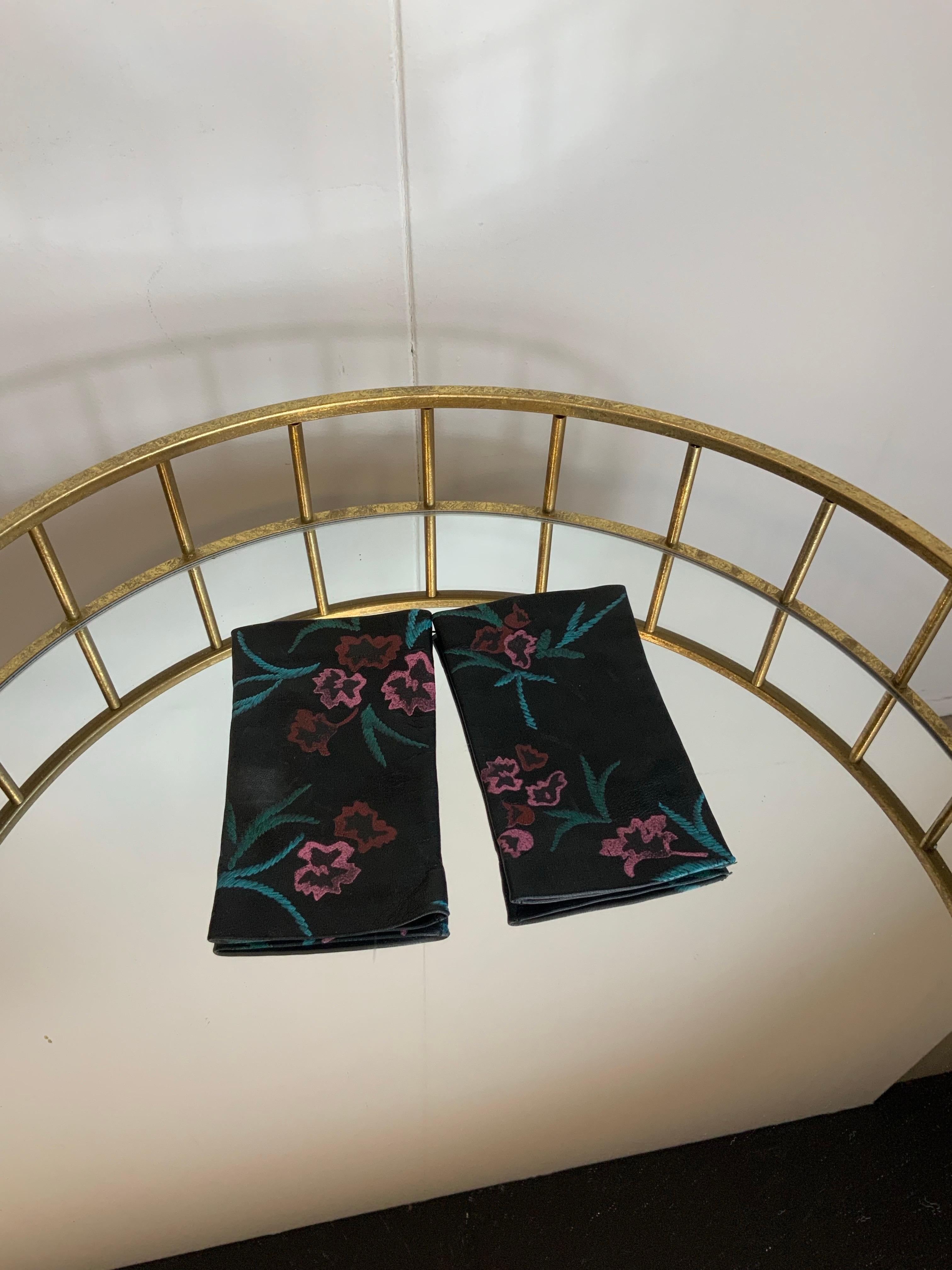 Giorgio Armani leather flower Gloves For Sale 2