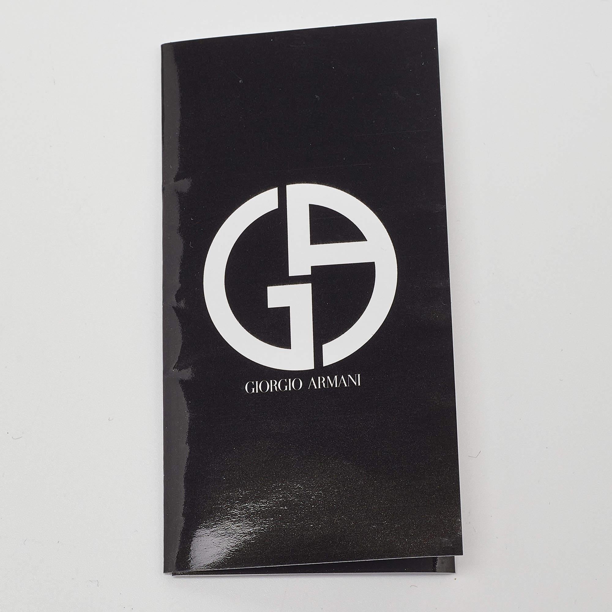 Giorgio Armani Light Grey Leather Flap Top Handle Bag For Sale 2