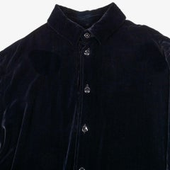 Giorgio Armani Men's Black Velvet Shirt Size 40 Medium/Large
