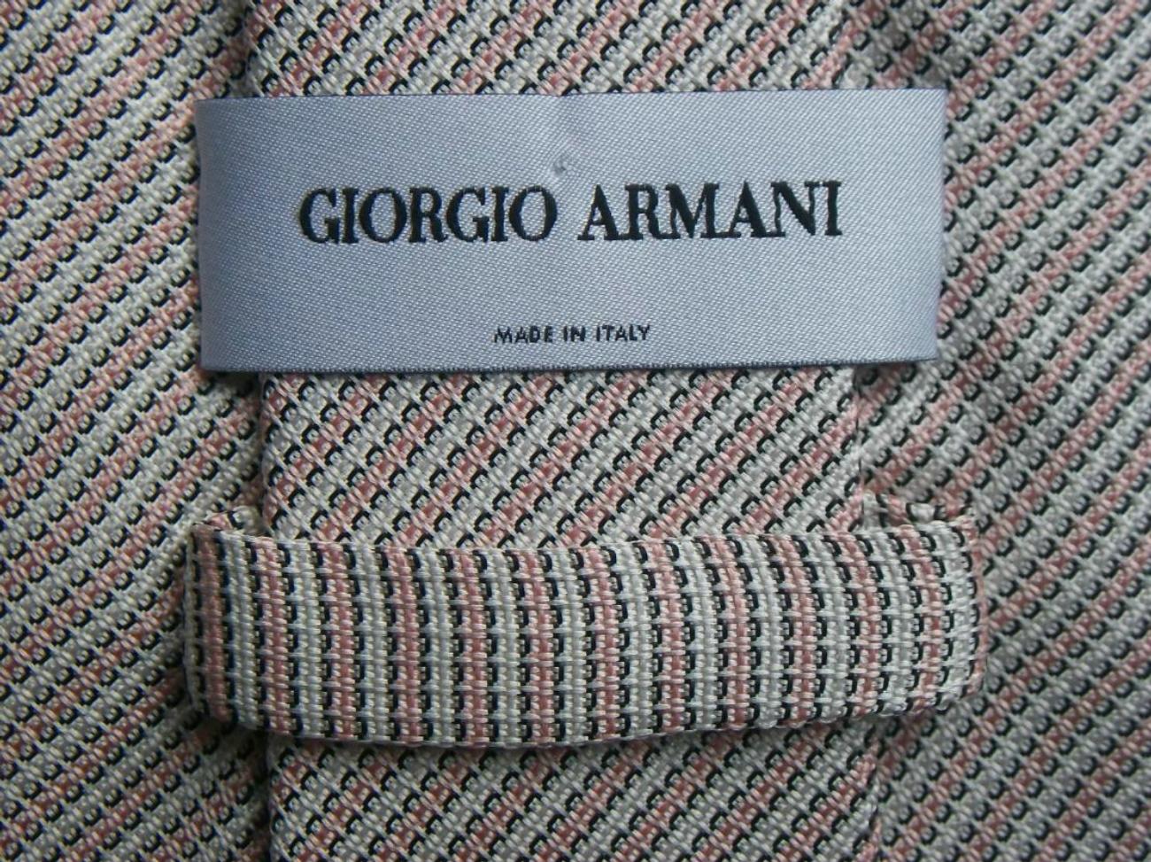 GIORGIO ARMANI - Men's Fine Woven Stripe Neck Tie - 100% Silk - Italy - 21st C. For Sale 1