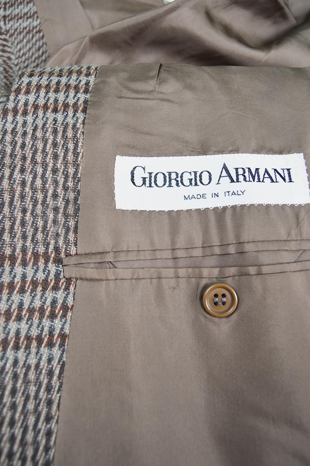 Giorgio Armani Men's Italian Wool Tweed Sportcoat Blazer Jacket, c. 1985 3