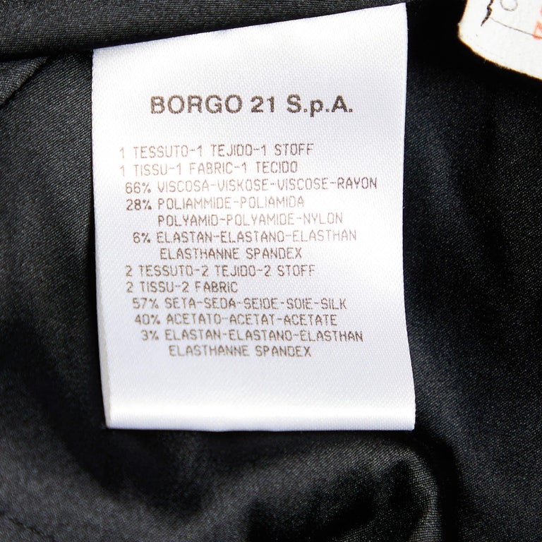 Giorgio Armani Monochrome Veste à col drapé en velours rayé M En vente sur  1stDibs