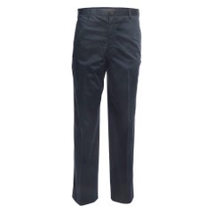 Giorgio Armani Marineblaue Baumwollhose XXL