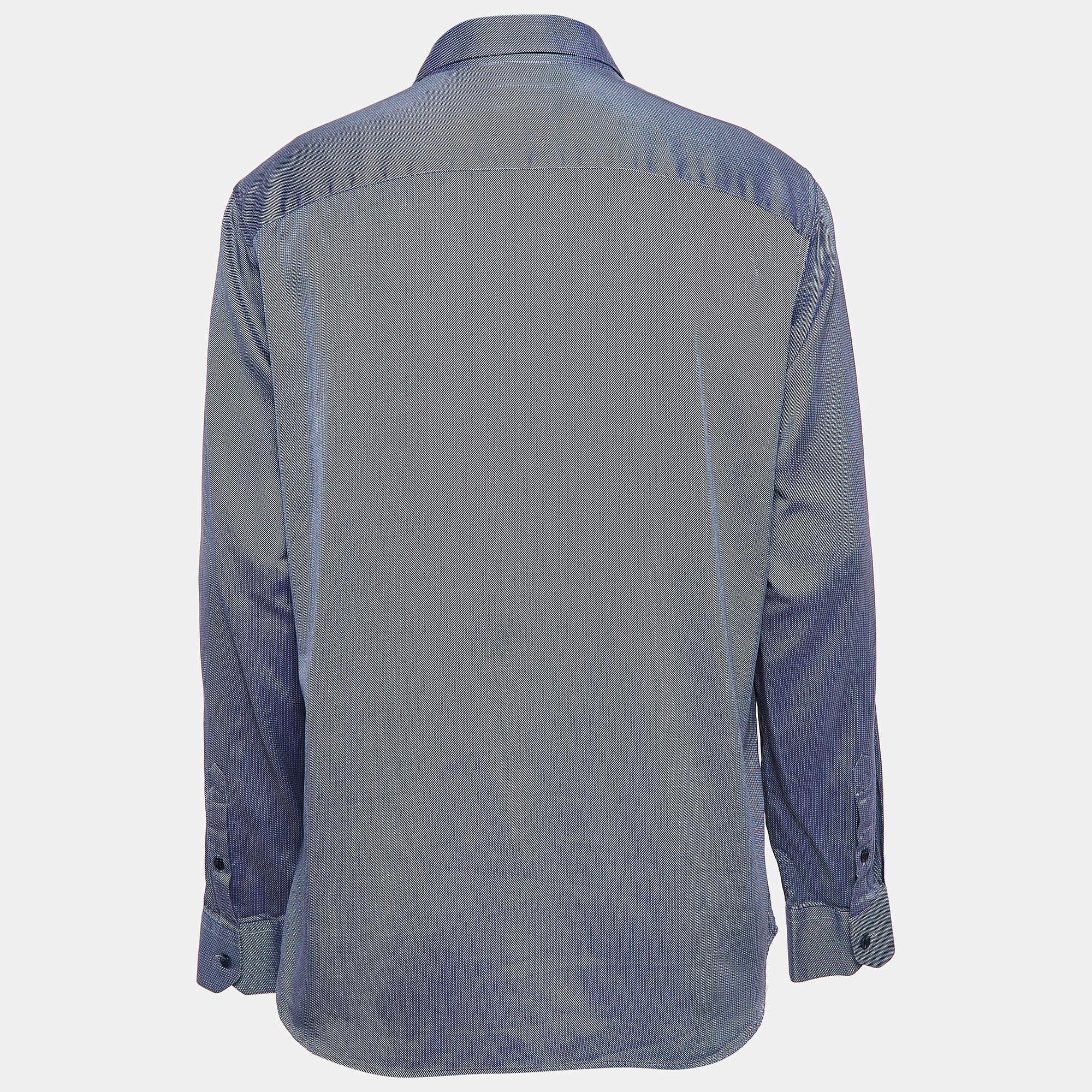 Shirts are an indispensable part of a wardrobe so this brand brings you a creation that is both versatile and stylish. It has been tailored from quality material in a versatile shade. The shirt is detailed with signature elements and a comfortable