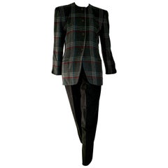Used Giorgio ARMANI "New" Cashmere Gray Jacket Trousers Suit - Unworn