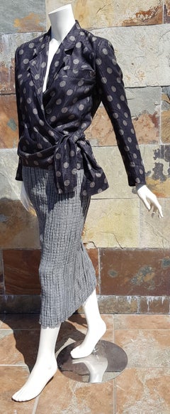 Giorgio ARMANI "New" Haute Couture Gray Organza Silk Linen Dress - Unworn