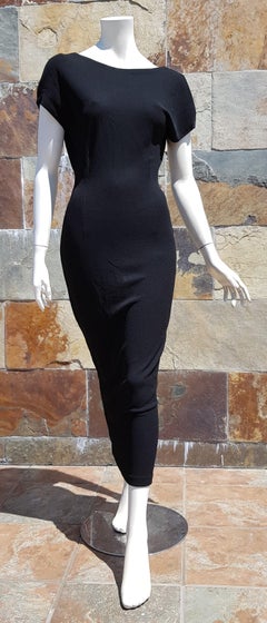 Giorgio ARMANI "New" Haute Couture Silk Black Long Dress - Unworn