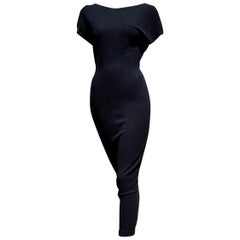 Giorgio ARMANI "New" Haute Couture Silk Black Long Dress - Unworn