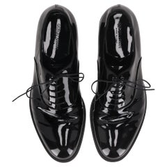 Chaussures derby en cuir verni Giorgio Armani