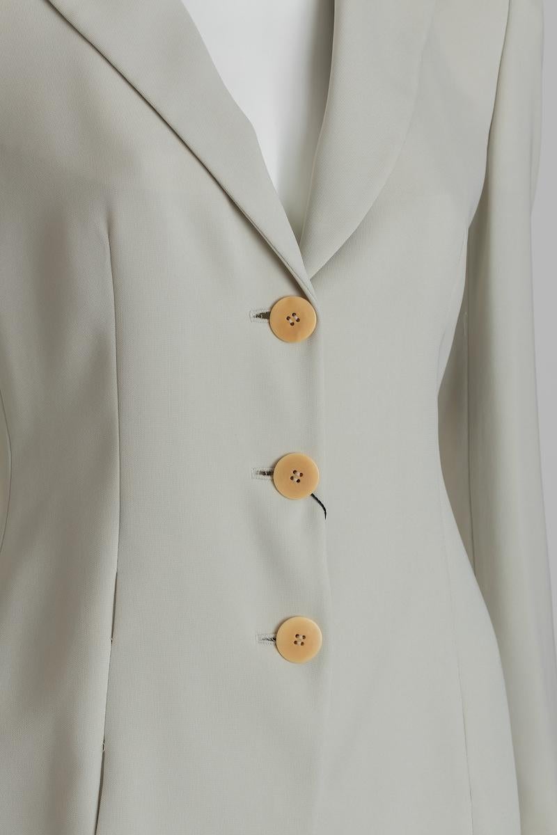 Giorgio Armani Pearl Grey Jacket Size 44 EU New For Sale 2