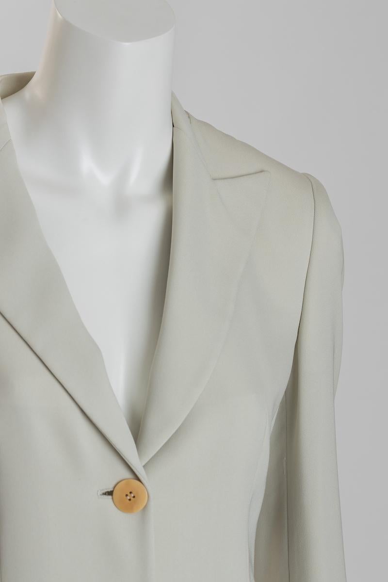 Giorgio Armani Pearl Grey Jacket Size 44 EU New For Sale 4