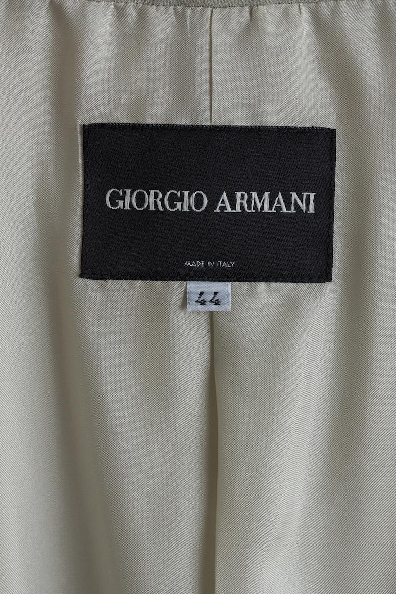 Giorgio Armani Pearl Grey Jacket Size 44 EU New For Sale 5