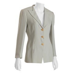 Giorgio Armani Chaqueta Gris Perla Talla 44 UE Nuevo