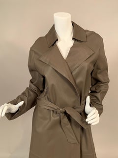 Giorgio Armani Perforated Leather Trench Coat