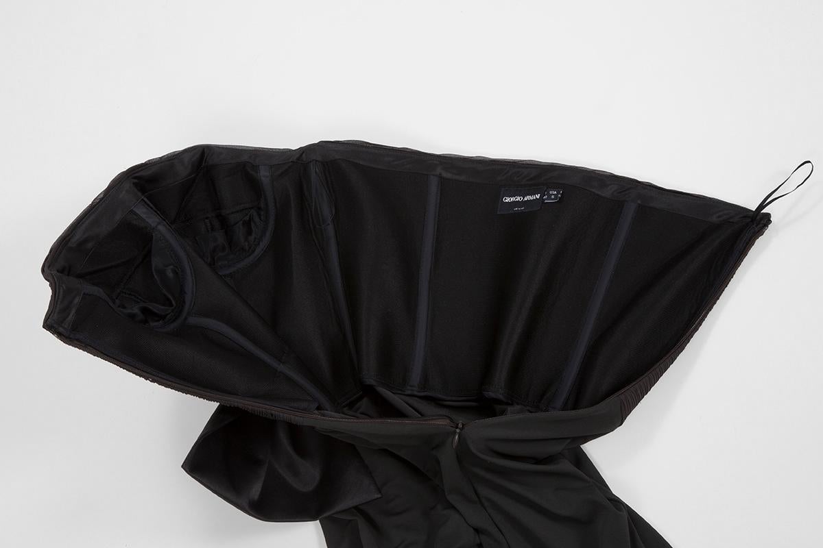 Giorgio Armani Pleated Evening Dress For Sale 2