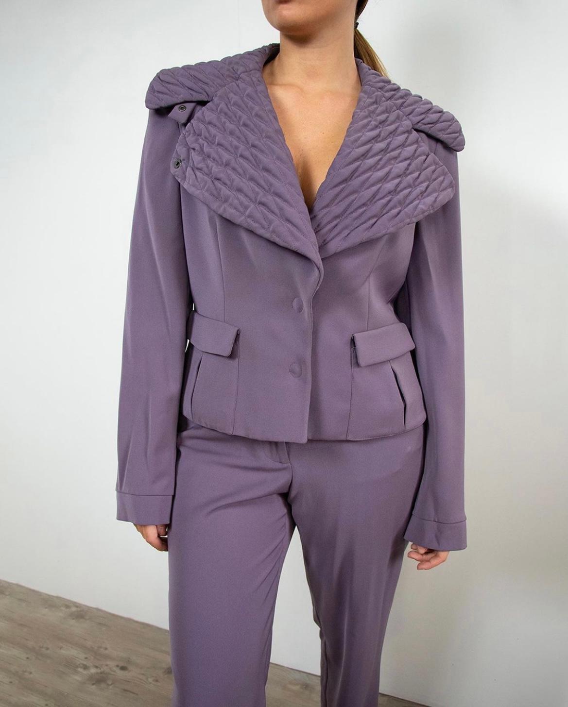 Giorgio Armani Polyester Suit in Purple 3