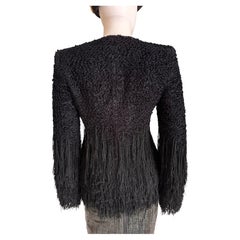 GIORGIO ARMANI Pre-Fall 2020 Runway Fringe Jacket — Look 60/89