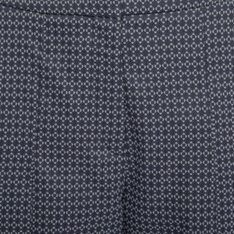 Giorgio Armani Lila & Grau gemusterte Strickhose M im Angebot 2