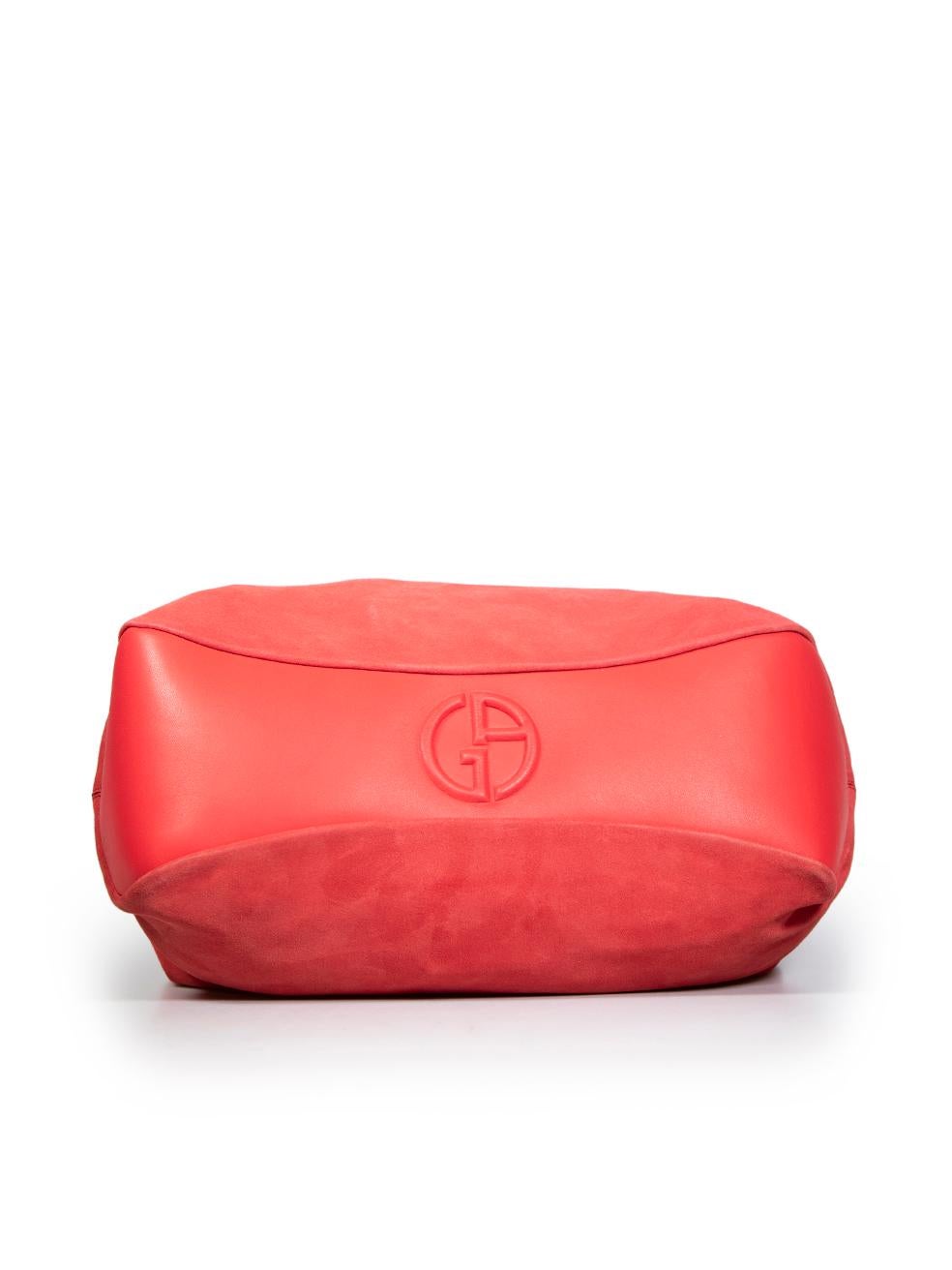 Women's Giorgio Armani Red Suede Tote Bag For Sale