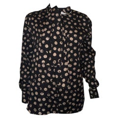 Blusa de seda con lunares Giorgio Armani