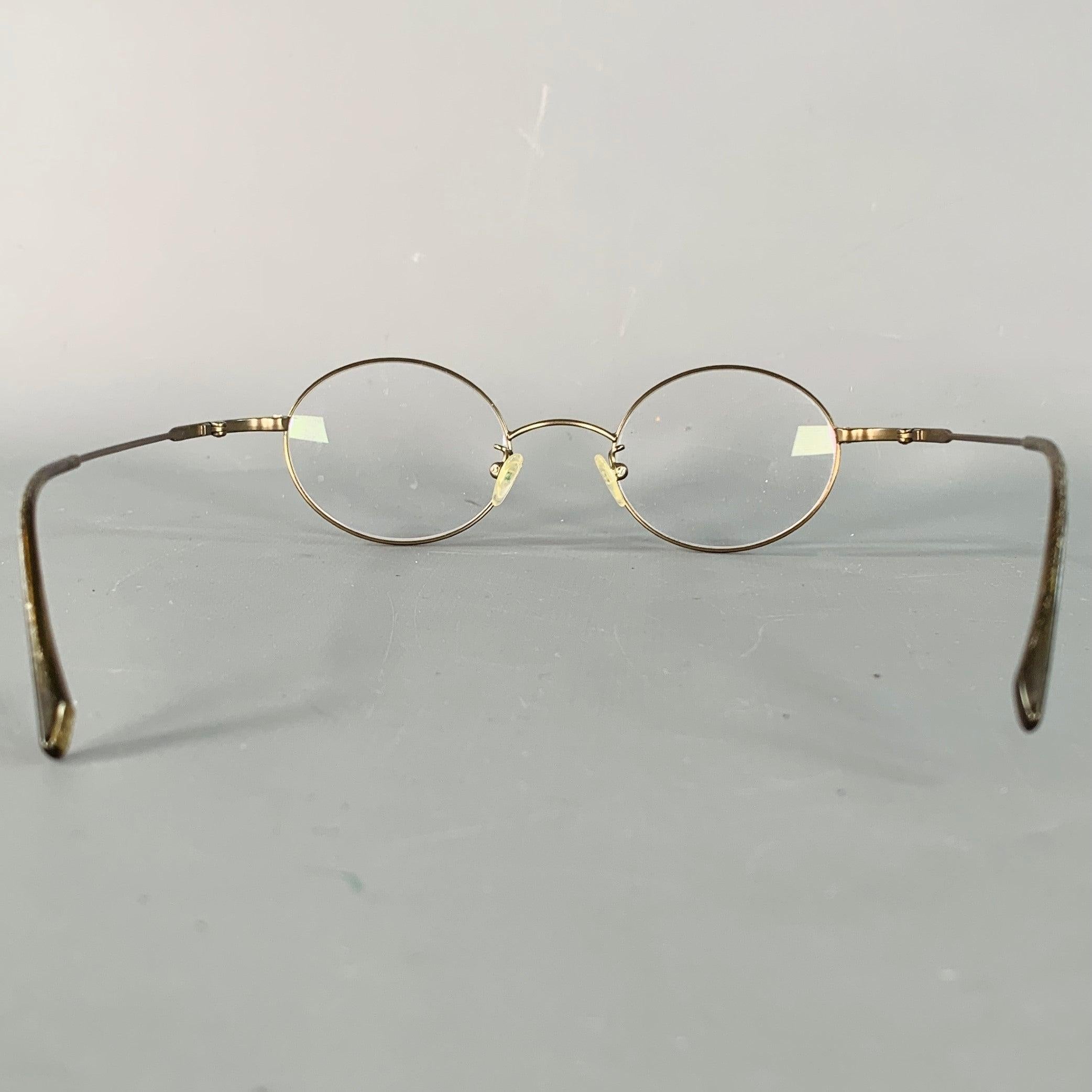 GIORGIO ARMANI Lentes redondas de metal plateado Plata en venta