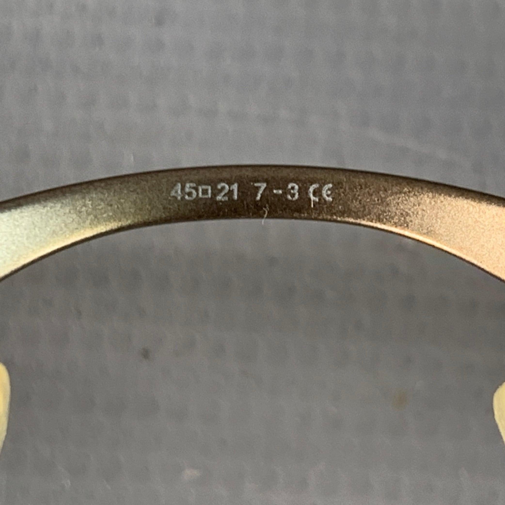 GIORGIO ARMANI Lentes redondas de metal plateado en venta 1