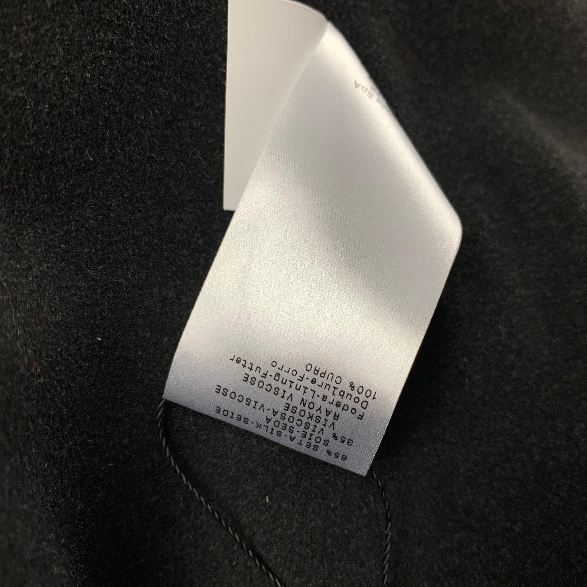 GIORGIO ARMANI Size 10 Black Silk Viscose Textured Jacket 1